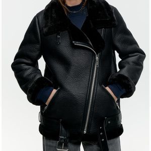 Zara Double-Faced Biker Jacket (size XS)